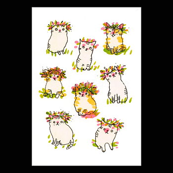 Midsummer Cats 2020 - Marie Åhfeldt - Postcard A6 - 1608