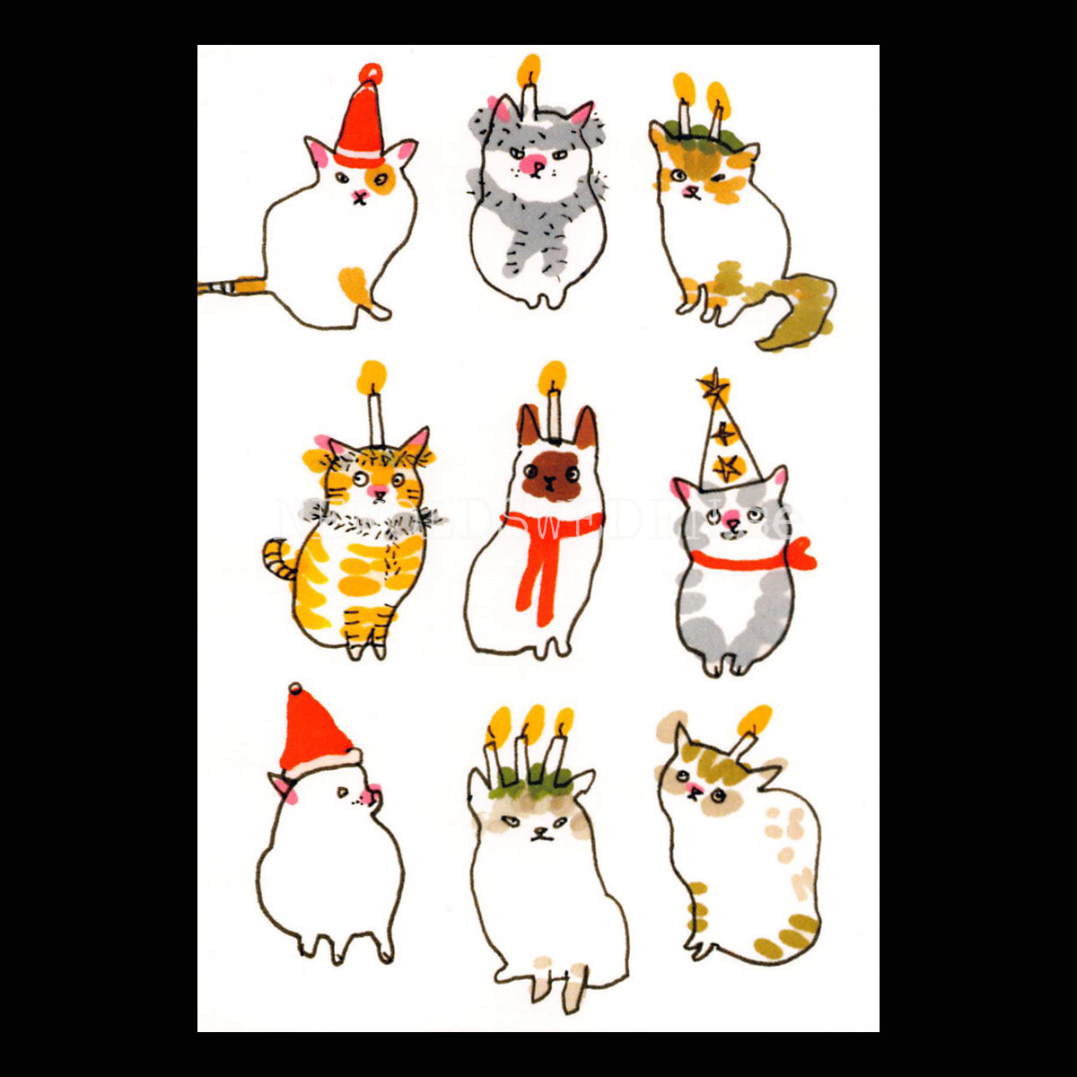 Lussecats 2020 - Marie Åhfeldt - Postcard A6 - 1608