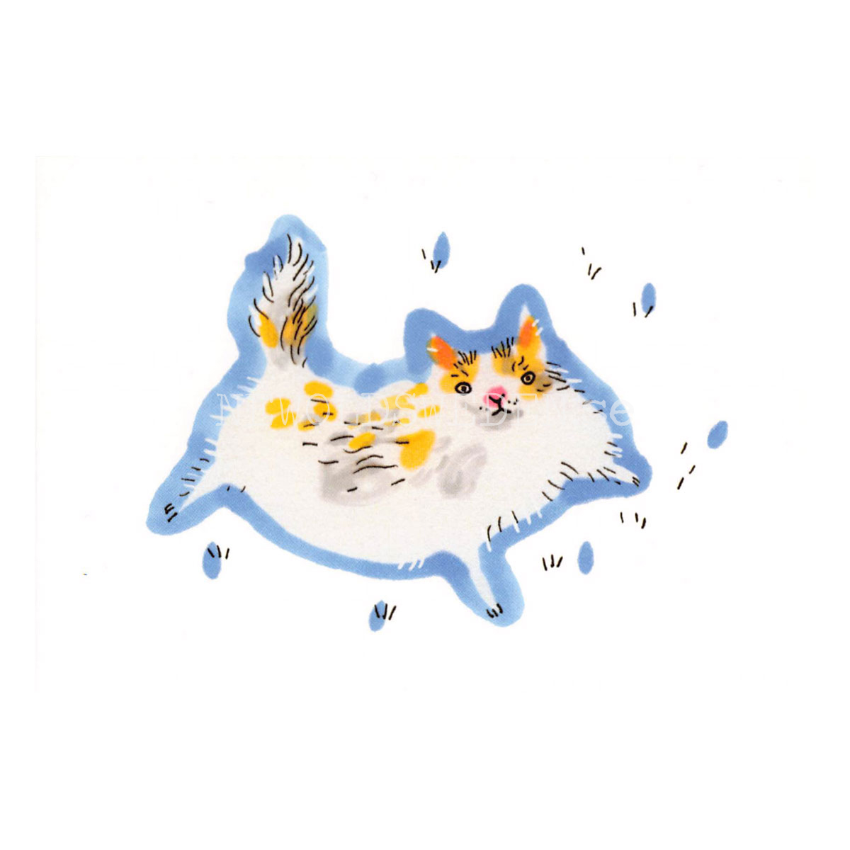 Lazy in Blue 2020 - Marie Åhfeldt - Postcard A6 - 1608 - 2