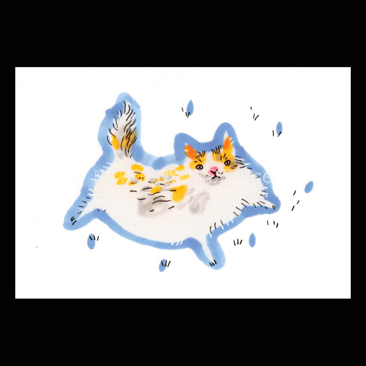 Lazy in Blue 2020 - Marie Åhfeldt - Postcard A6 - 1608