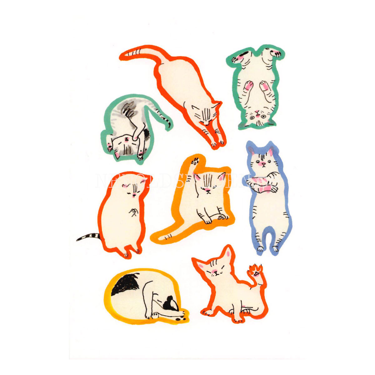 Yoga Cats 2017 - Marie Åhfeldt - Postcard A6 - 1608 - 2