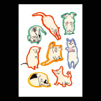 Yoga Cats 2017 - Marie Åhfeldt - Postcard A6 - 1608