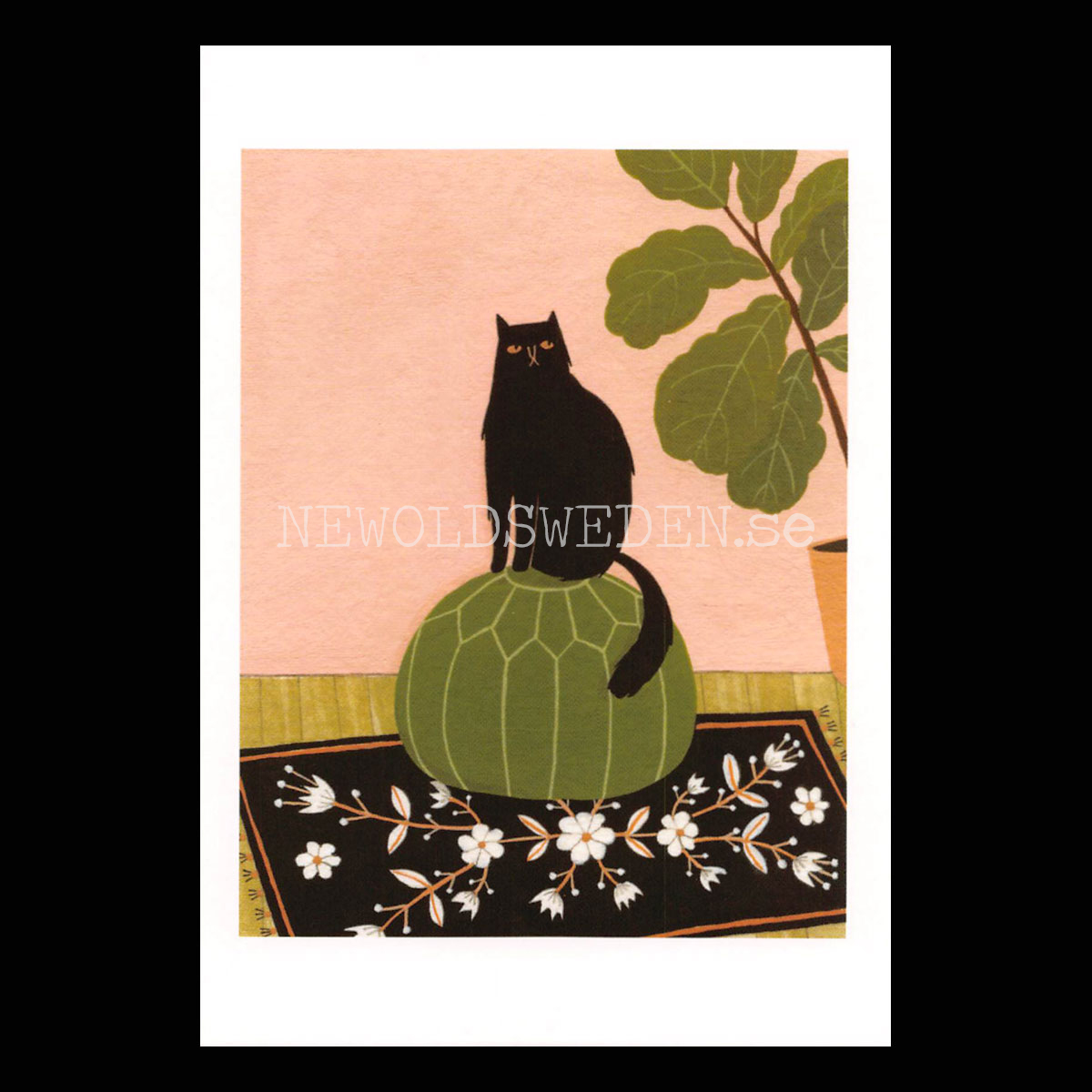 Moroccan Pouf 2015- Yelena Bryksenkova - Postcard A6 - 1608
