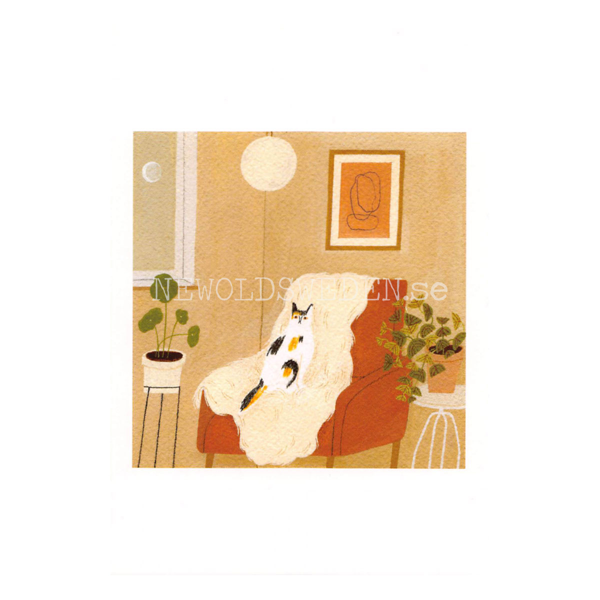 Cat With Moon 2020- Yelena Bryksenkova - Postcard A6 - 1608 - 2