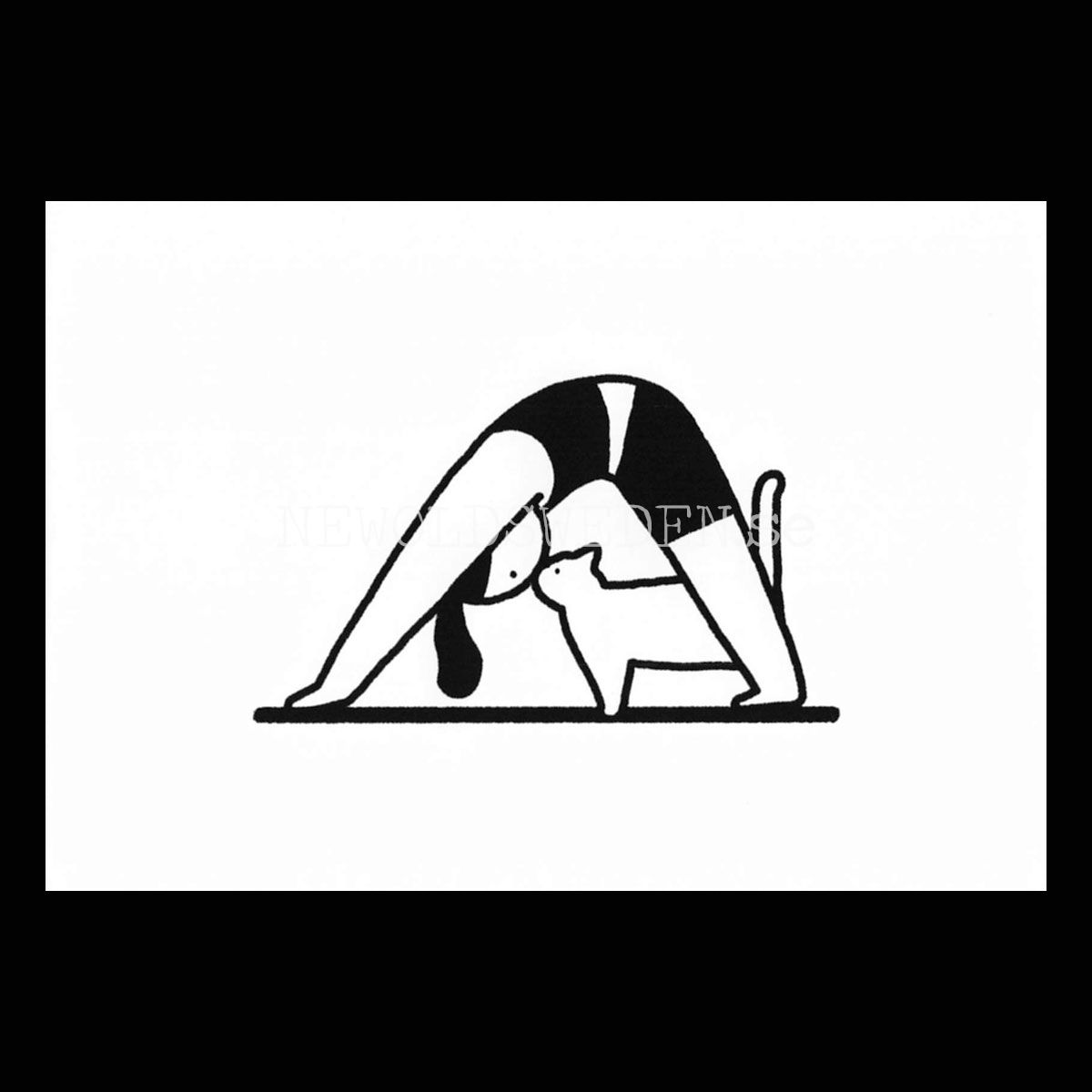 Yoga With a Cat 2020 - Bono Kim - Postcard A6 - 1608