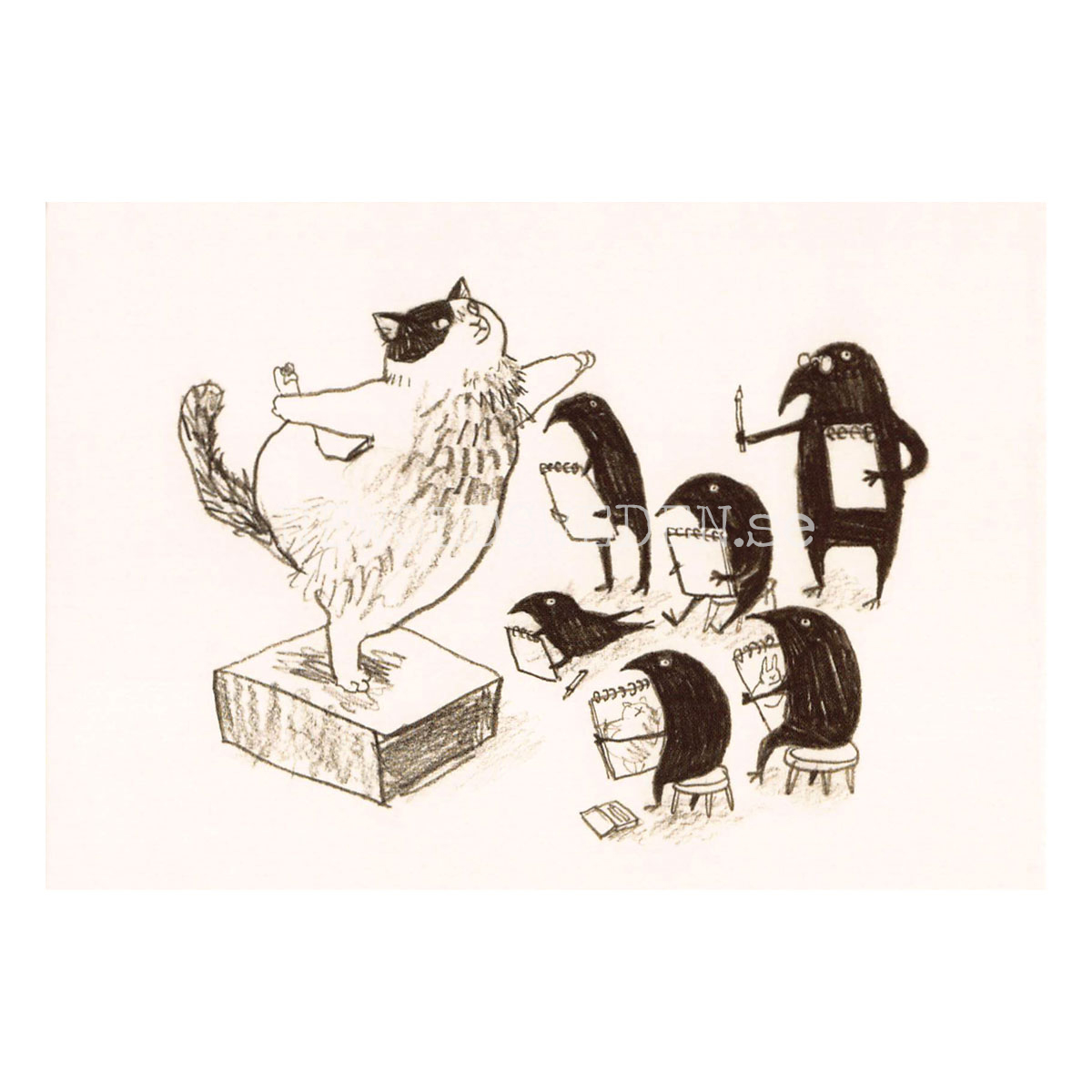 Life Drawing Lesson 2020 - Kathy Lam - Postcard A6 - 1608 - 2