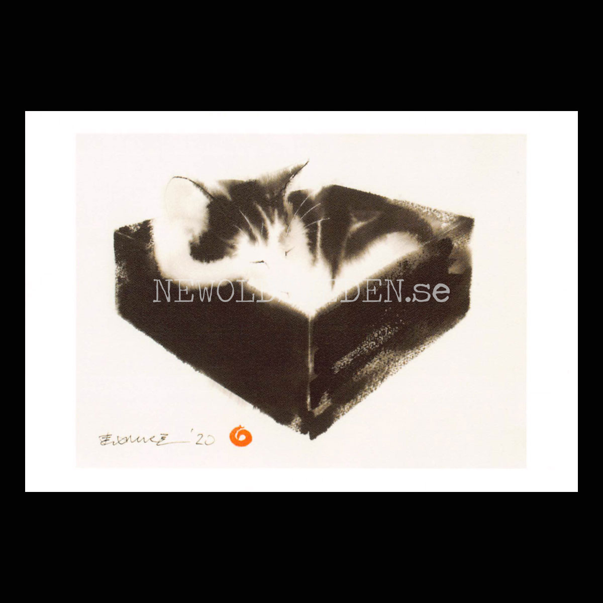 Cat in the Box 2020 - Endre Penovac - Postcard A6 - 1608