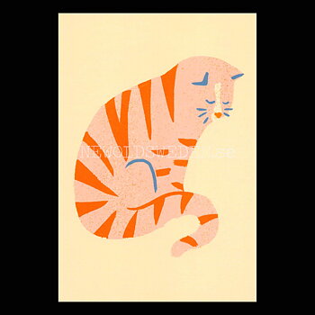 Sad Cat 2020 - Naomi Wilkinson - Postcard A6 - 1608