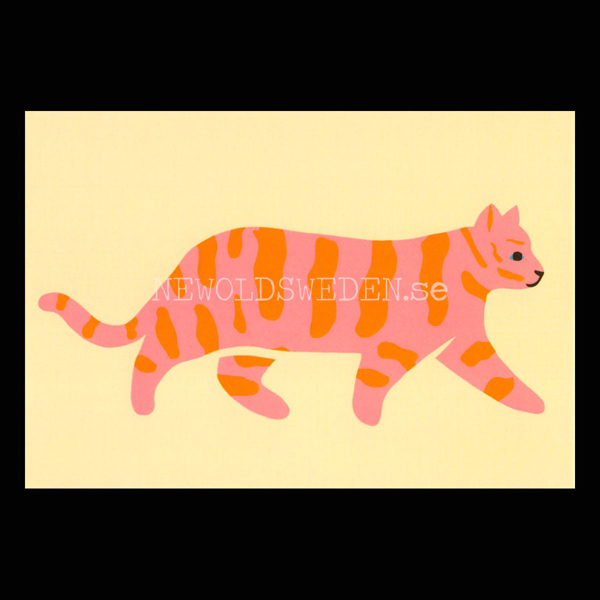 Pink Cat 2020 - Naomi Wilkinson - Postcard A6 - 1608