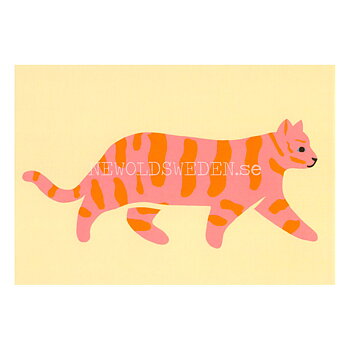 Pink Cat 2020 - Naomi Wilkinson - Postcard A6 - 1608