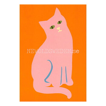 Pink Cat 2020 - Naomi Wilkinson - Postcard A6 - 1608