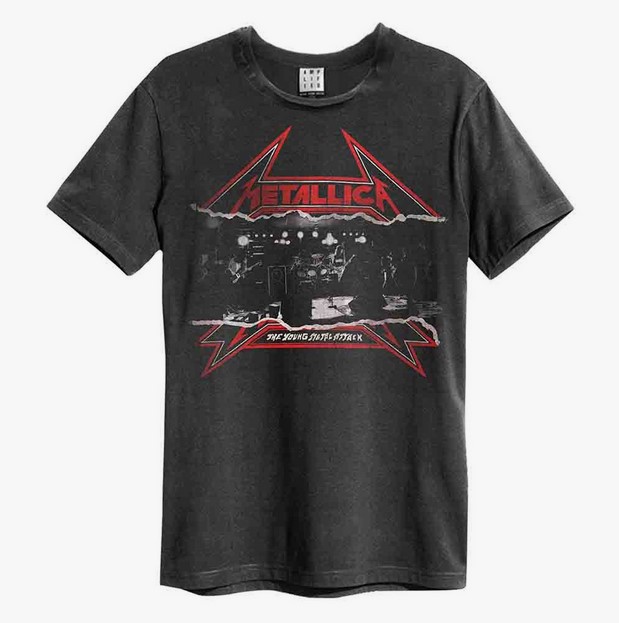 Metallica Young Metal Attack Amplified Vintage T-Shirt