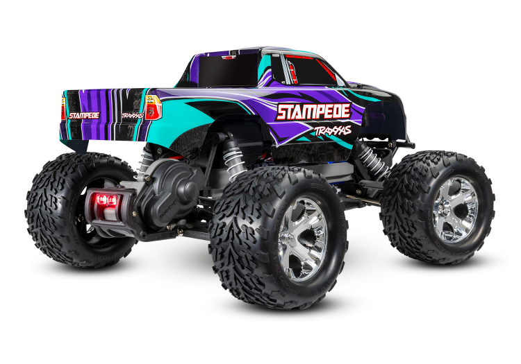 Traxxas Stampede 2WD 1/10 RTR TQ Purple LED with Battery/Charger - 2