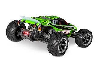 Traxxas Rustler 2WD 1/10 RTR TQ Green LED - With Battery/Charger