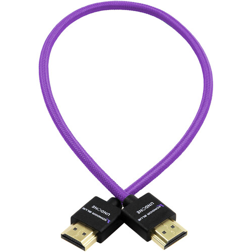 Kondor Blue High-Speed HDMI Cable (Purple, 16") 40cm