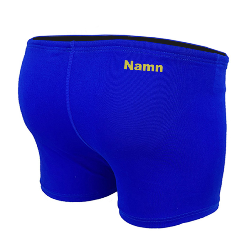 Badehosen klassische Boxer style blau - 3