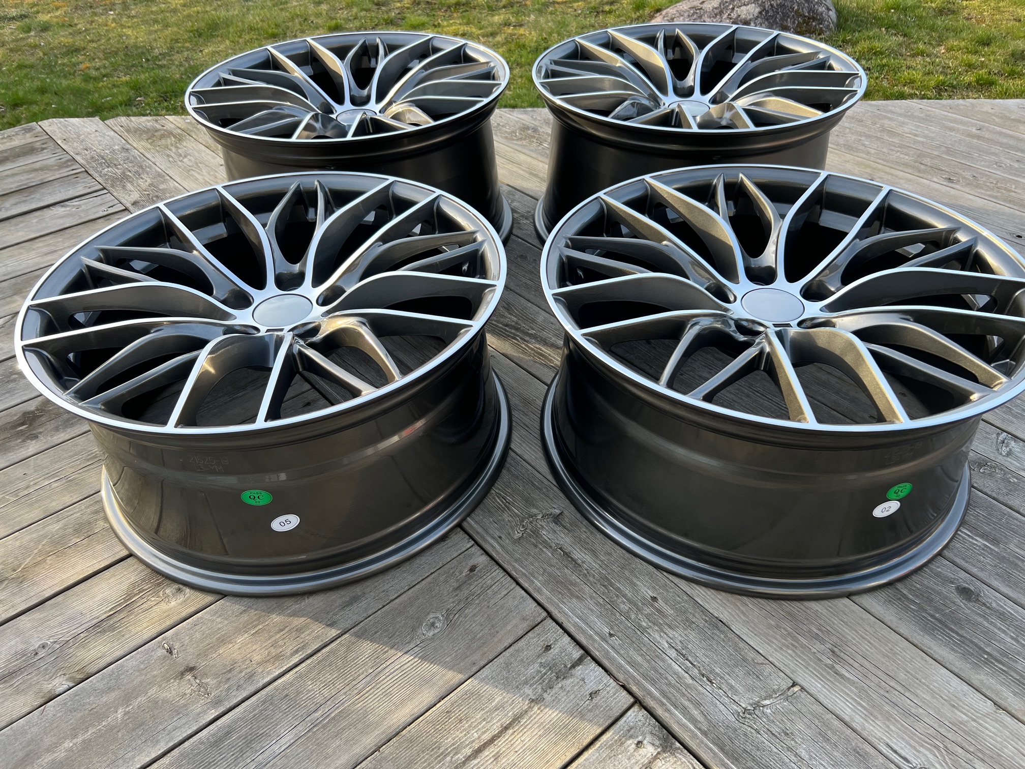 20" Performance 3 Gunmetal/machined 5x120 - 9