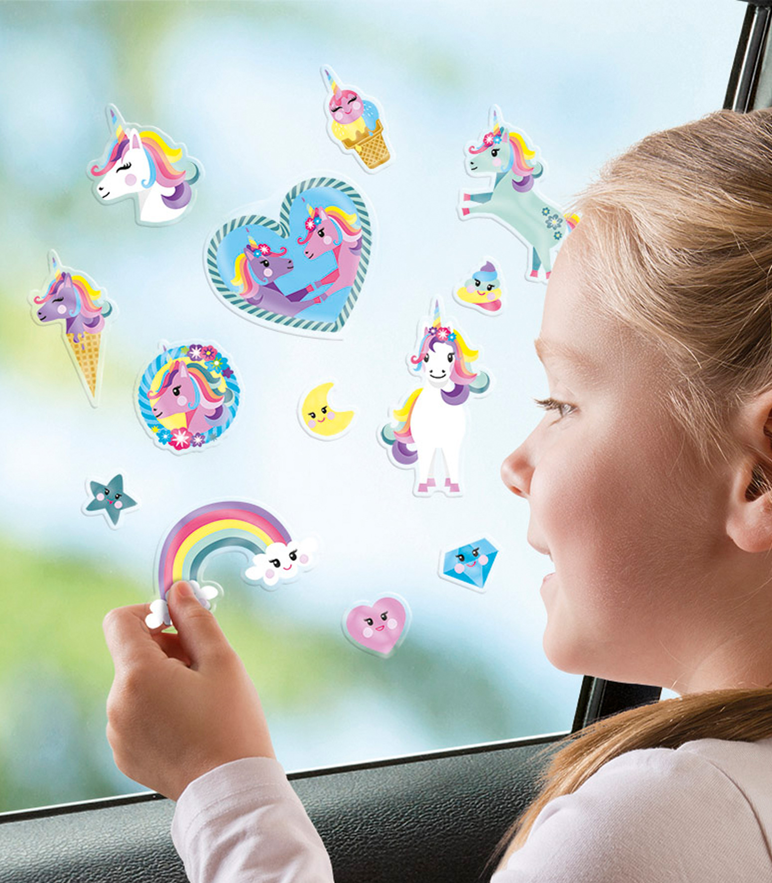 Fönsterstickers med hästmotiv