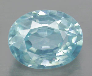 Piedra preciosa de circón azul natural de alta calidad de 0,49 ct