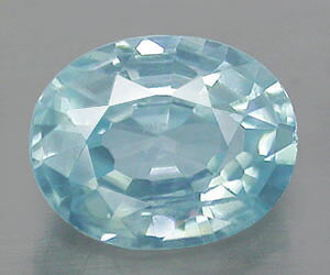 Piedra preciosa de circón azul natural de alta calidad de 0,49 ct