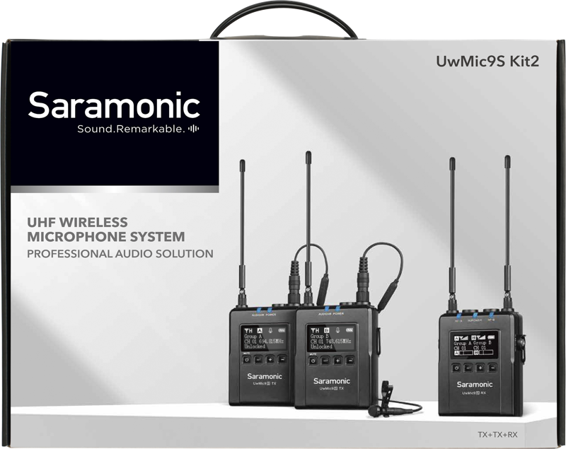SARAMONIC UwMic9S Kit 2 (TX+TX+RX) Wireless Sound System - 8