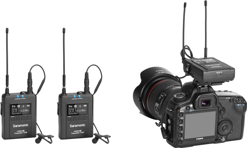 SARAMONIC UwMic9S Kit 2 (TX+TX+RX) Wireless Sound System - 4