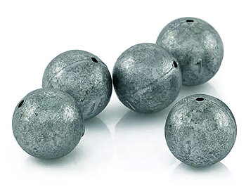 Ball sinker with holes is usually used as a sinker when floating or ice fishing and is a lead that slides on the line