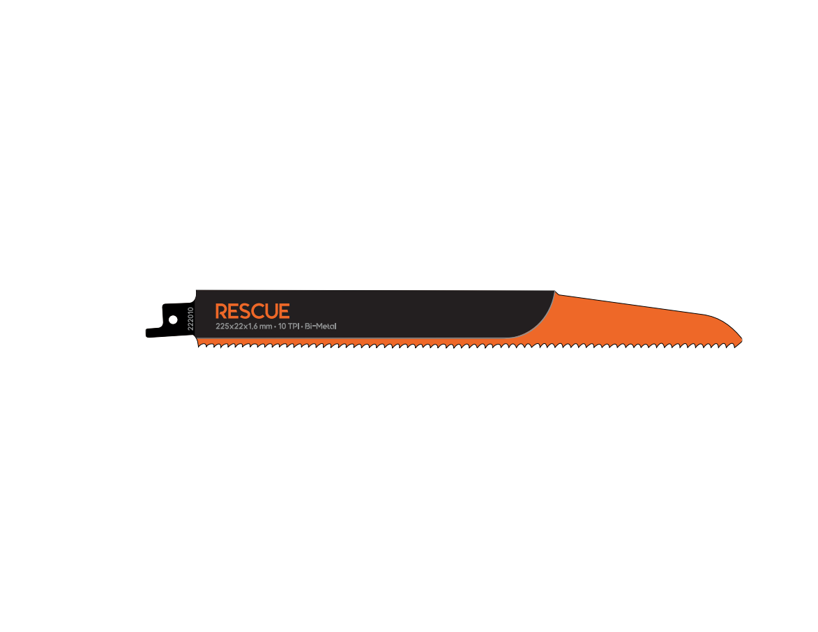 Tigersågsblad 225 x 22x1,6 mm - 10-pack