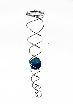 Vortex Vind Spinner med  blå  sfär