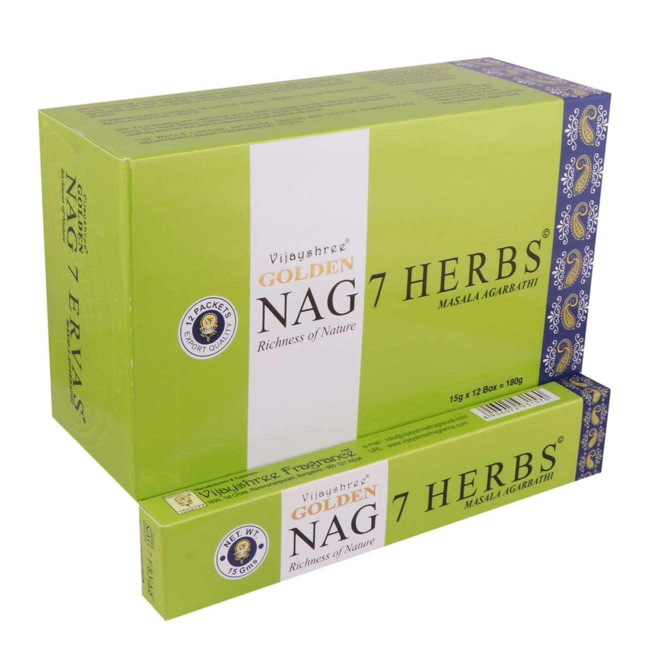 Golden Nag Seven Herbs Pinnar 