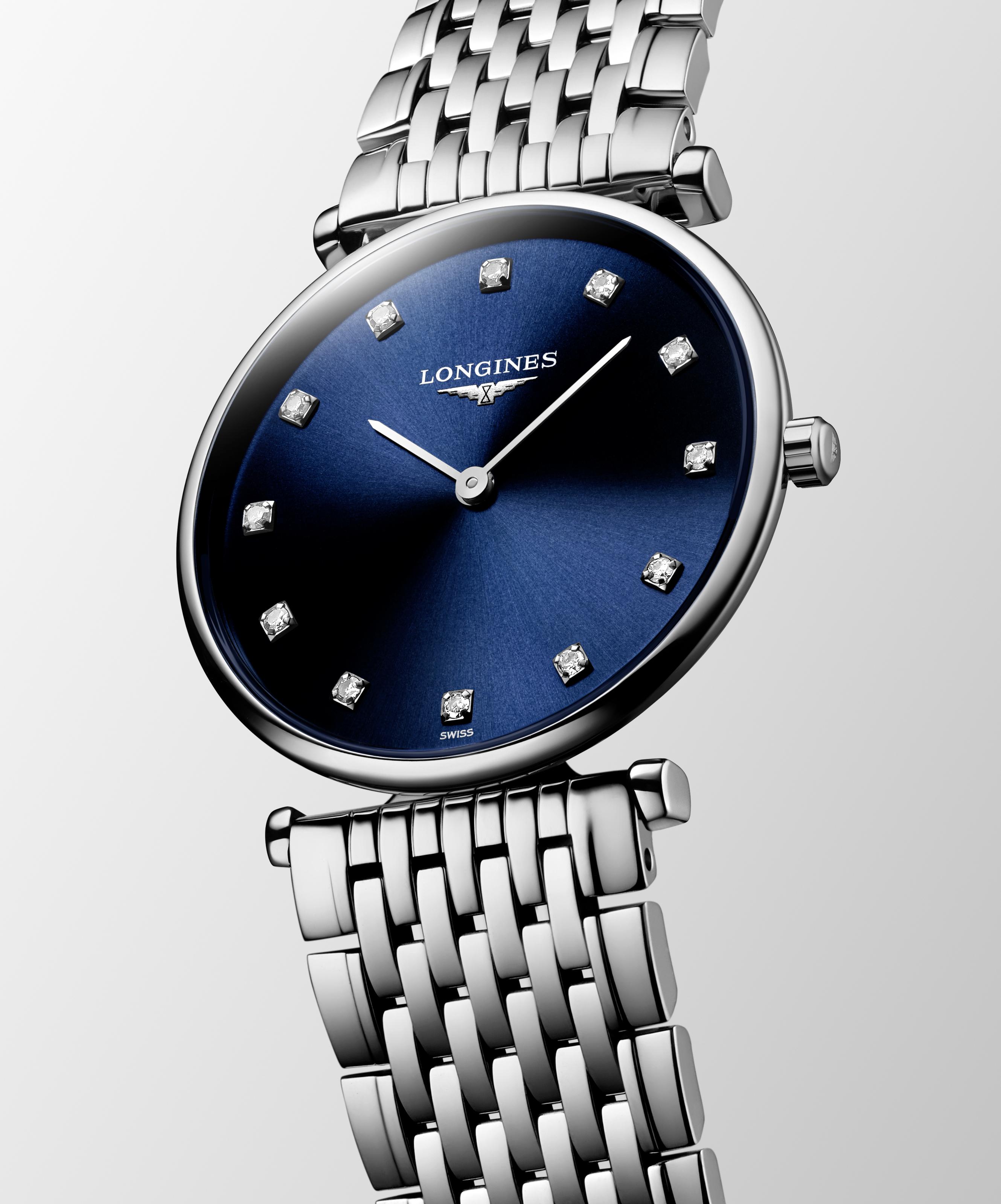 L4.512.4.97.6 Longines La Grande Classique 29 blå med diamant index