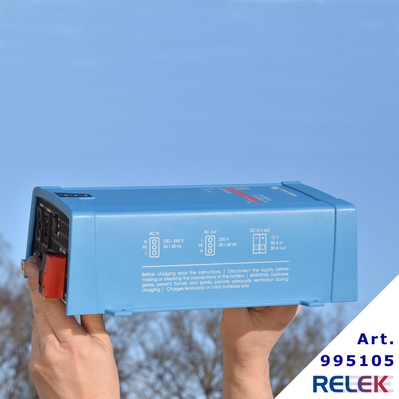 Nödströmsanläggning, Ren Sinus, Kombi, 500W, 12VDC/230VAC - 2