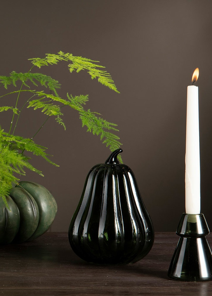 Pumpkin Glass Oblong Green - 15x20 cm - 6