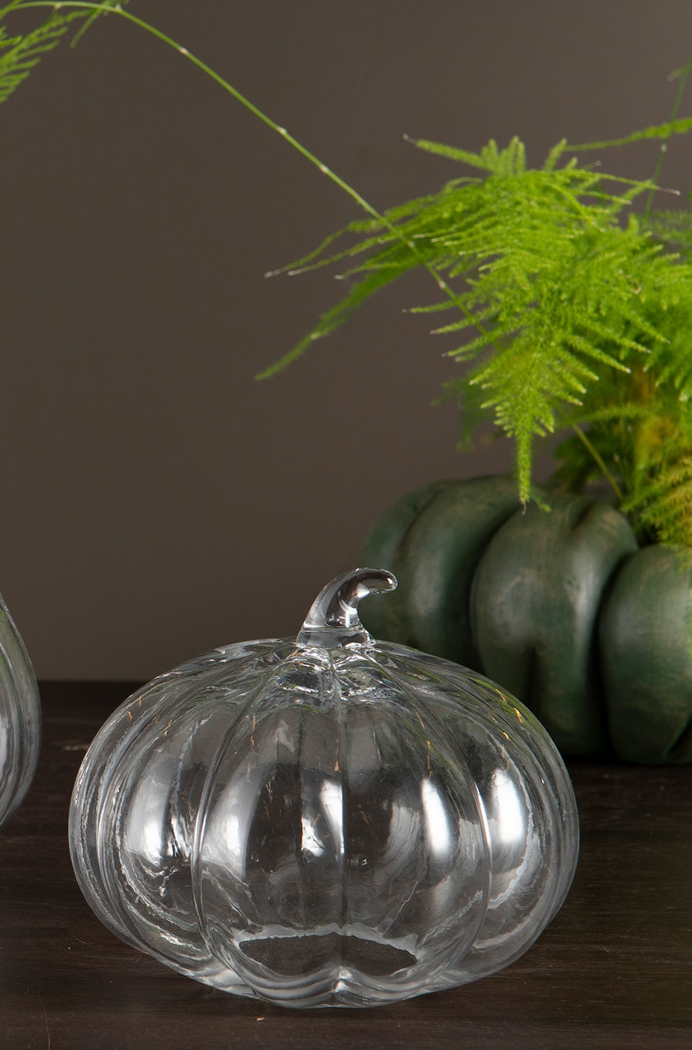 Pumpkin Glass Round Clear - 14.5x12 cm - 2