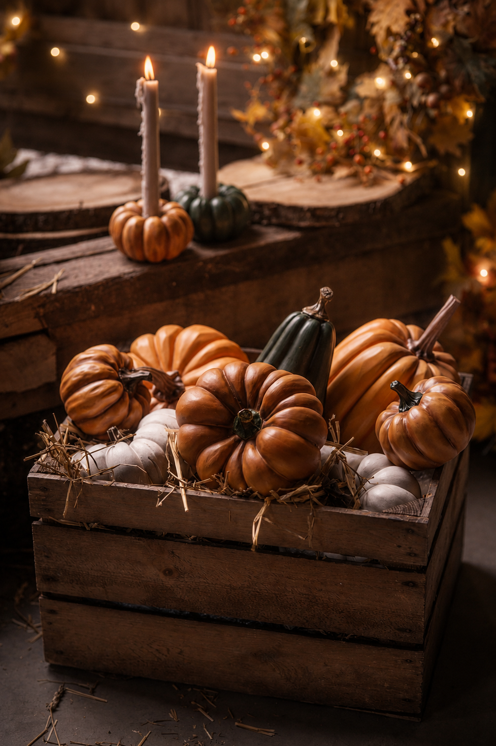 Pumpkin - Round - Orange - Poly - 12.5 cm - 17