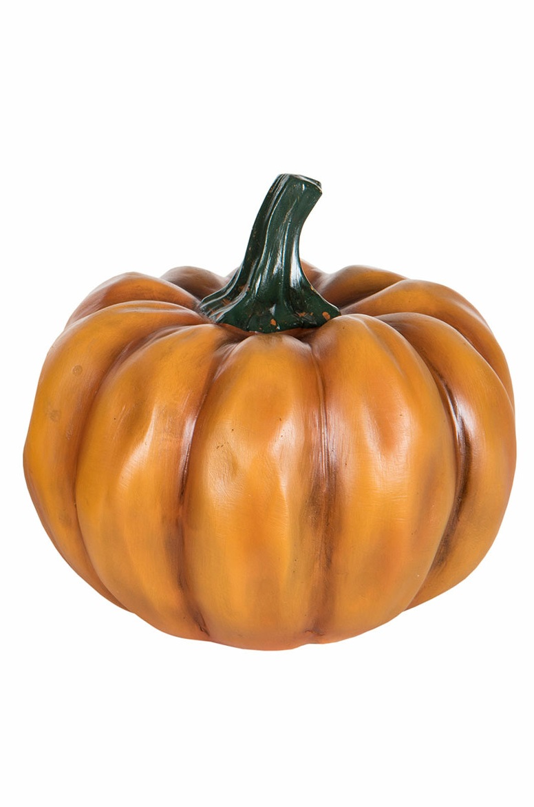 Pumpkin - Round - Orange - Poly - 12.5 cm - 7