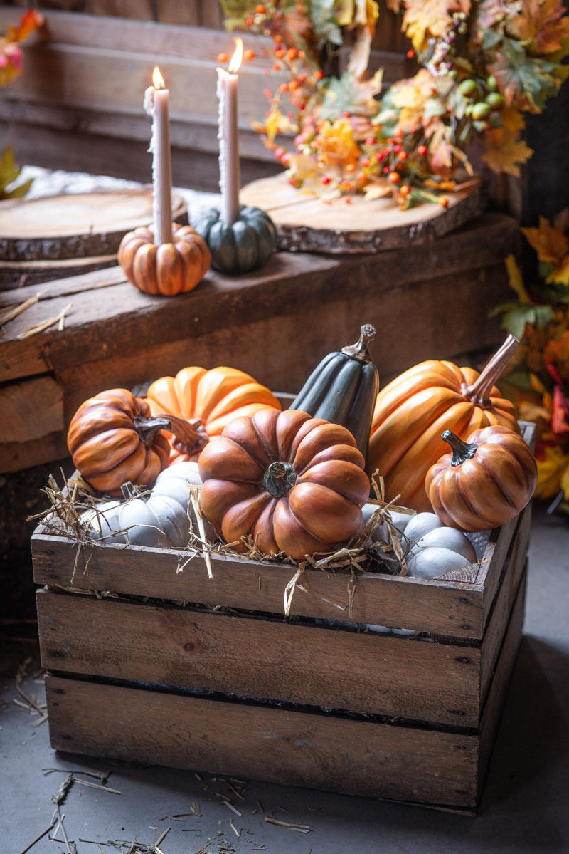 Pumpkin - Round - Orange - Poly - 12.5 cm - 12