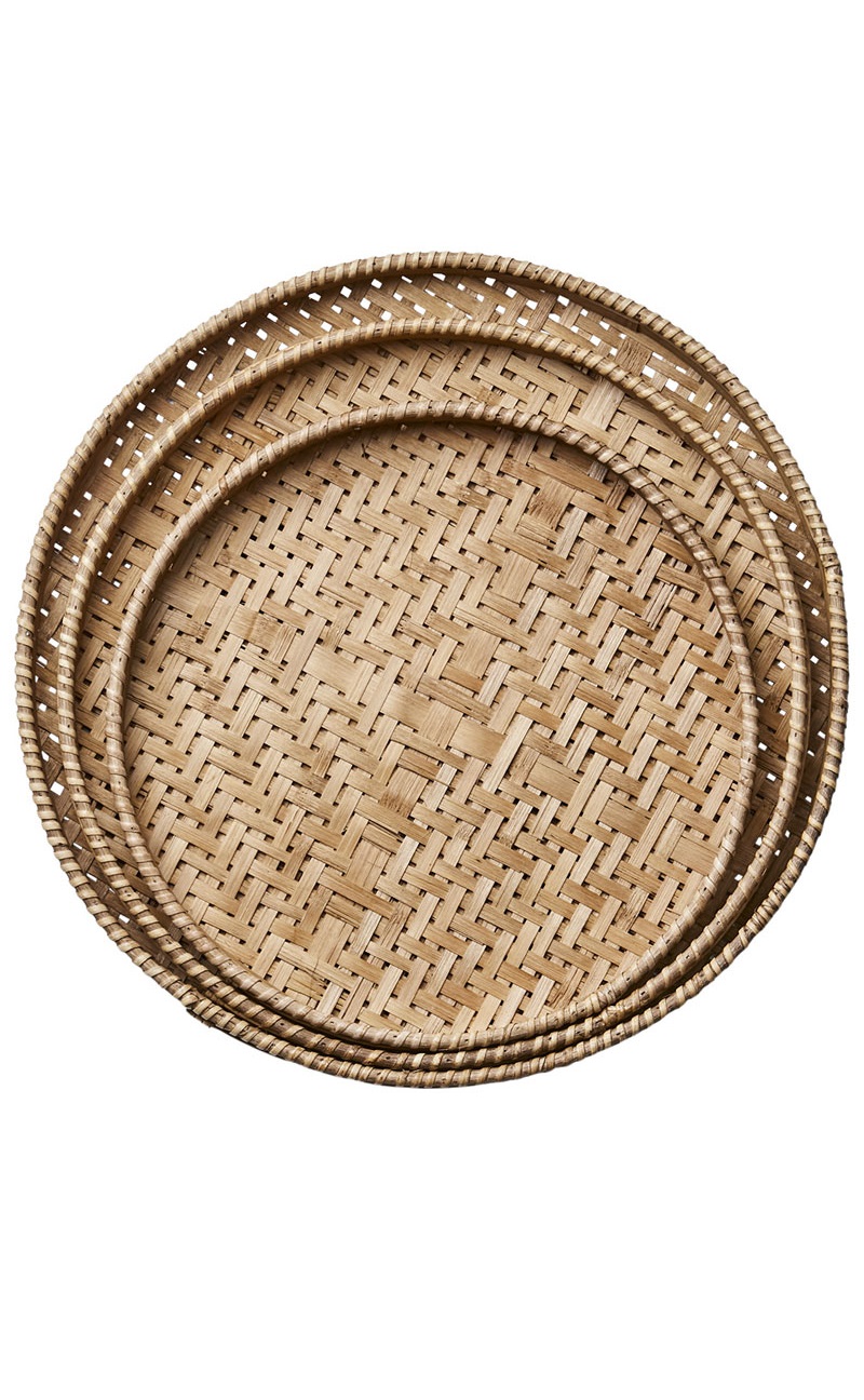 Trays - Bamboo trays - 3-pack - 4