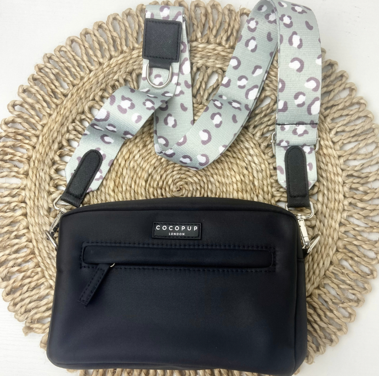 Cocopup London Axelband  Sage Leopard  - 4