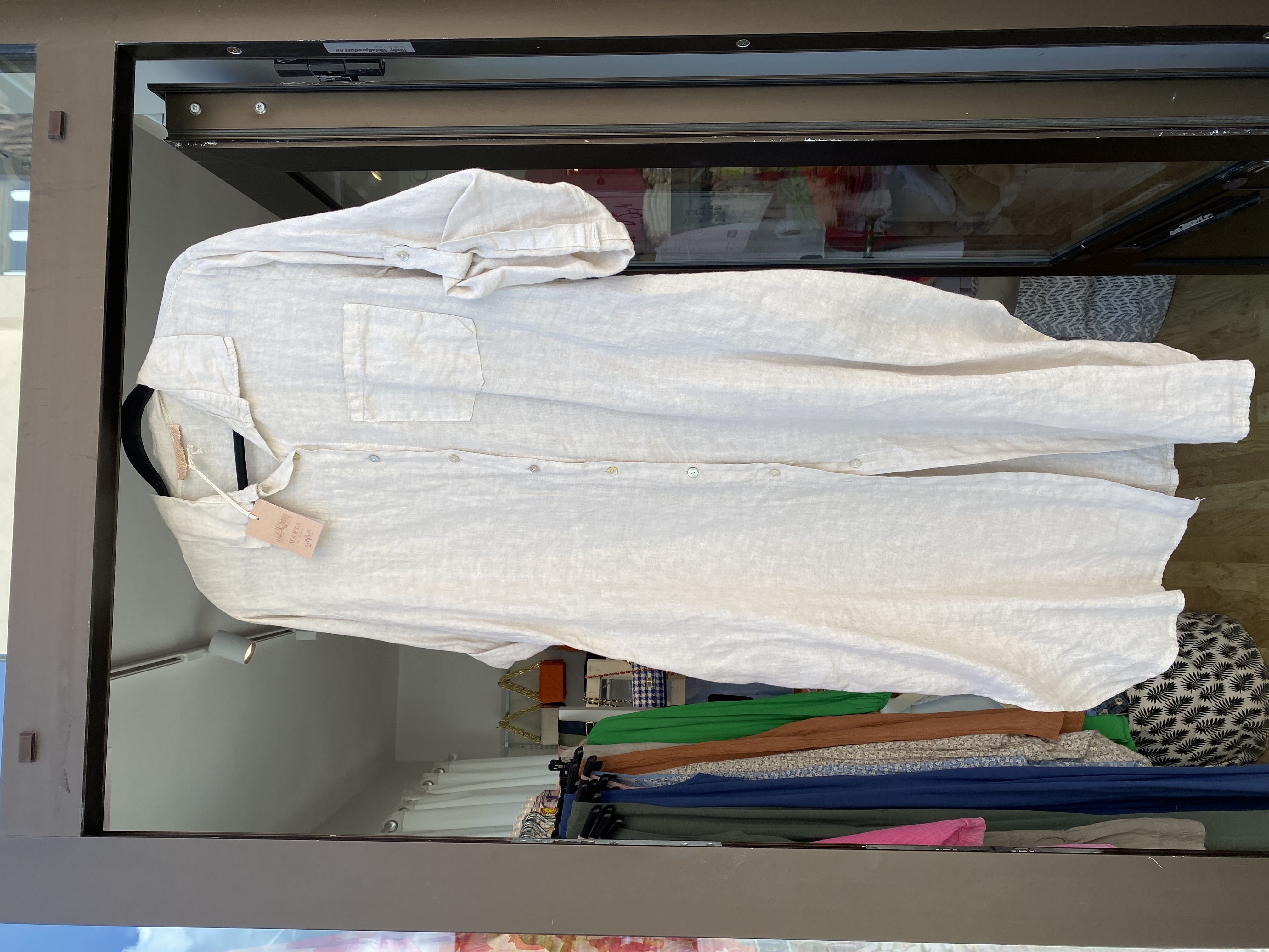 Linne Kimono/Klänning Beige - 4