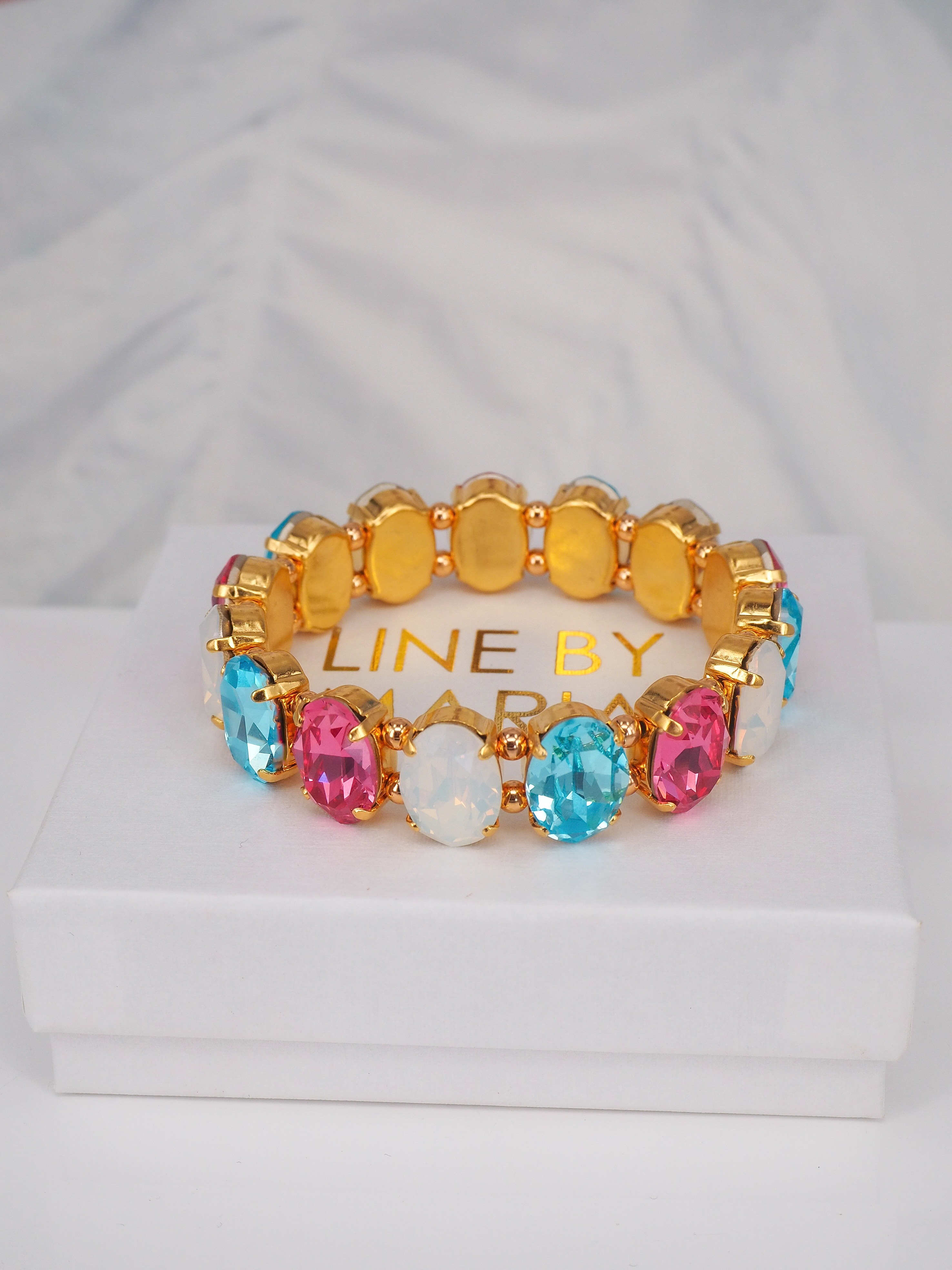 Bracelet Eliza Pink Barbie color Gold