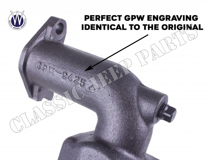 Grenrör insug FORD GPW F-märkt WIILYS OWNER PRODUCT - 5