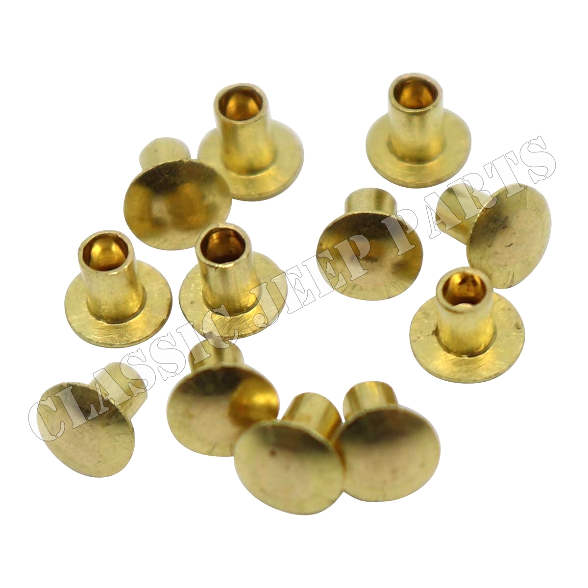 Set with 12 brass rivets data plates on glove box early FORD GPW