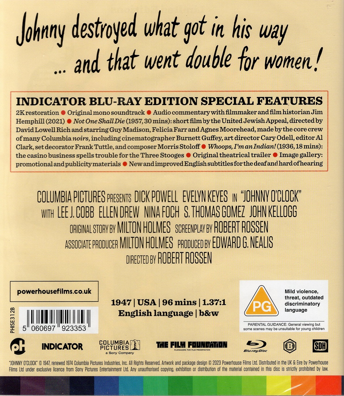 Johnny O'clock (ej svensk text) (Blu-ray) - 2