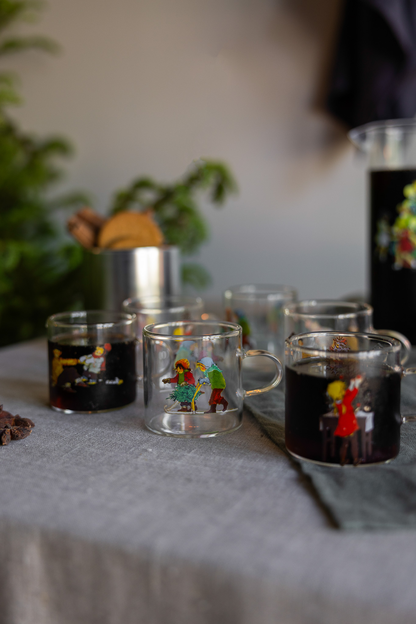 THE CHILDREN OF BULLERBY Glögg glasses 6-pack Chapter 1