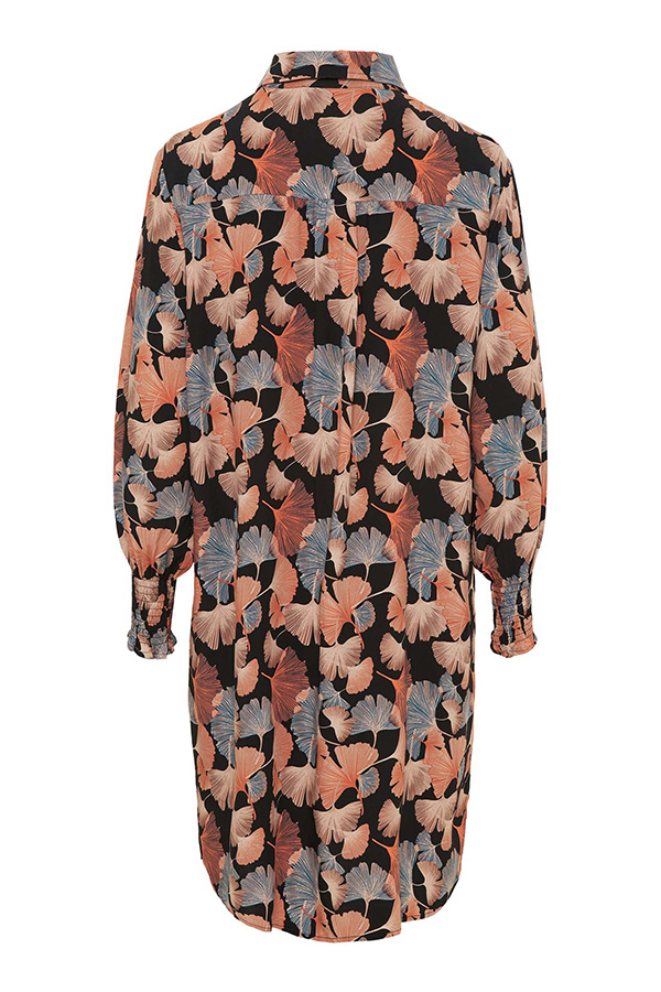 Isay - Asta Printed Dress Autumn Fan - 5