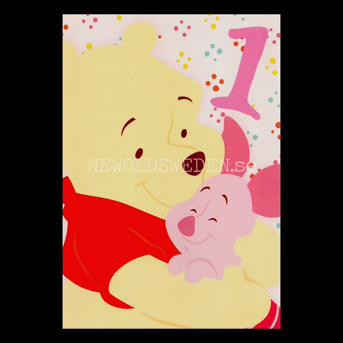 Grattis 1-år WINNIE THE POOH DISNEY Vykort - 556