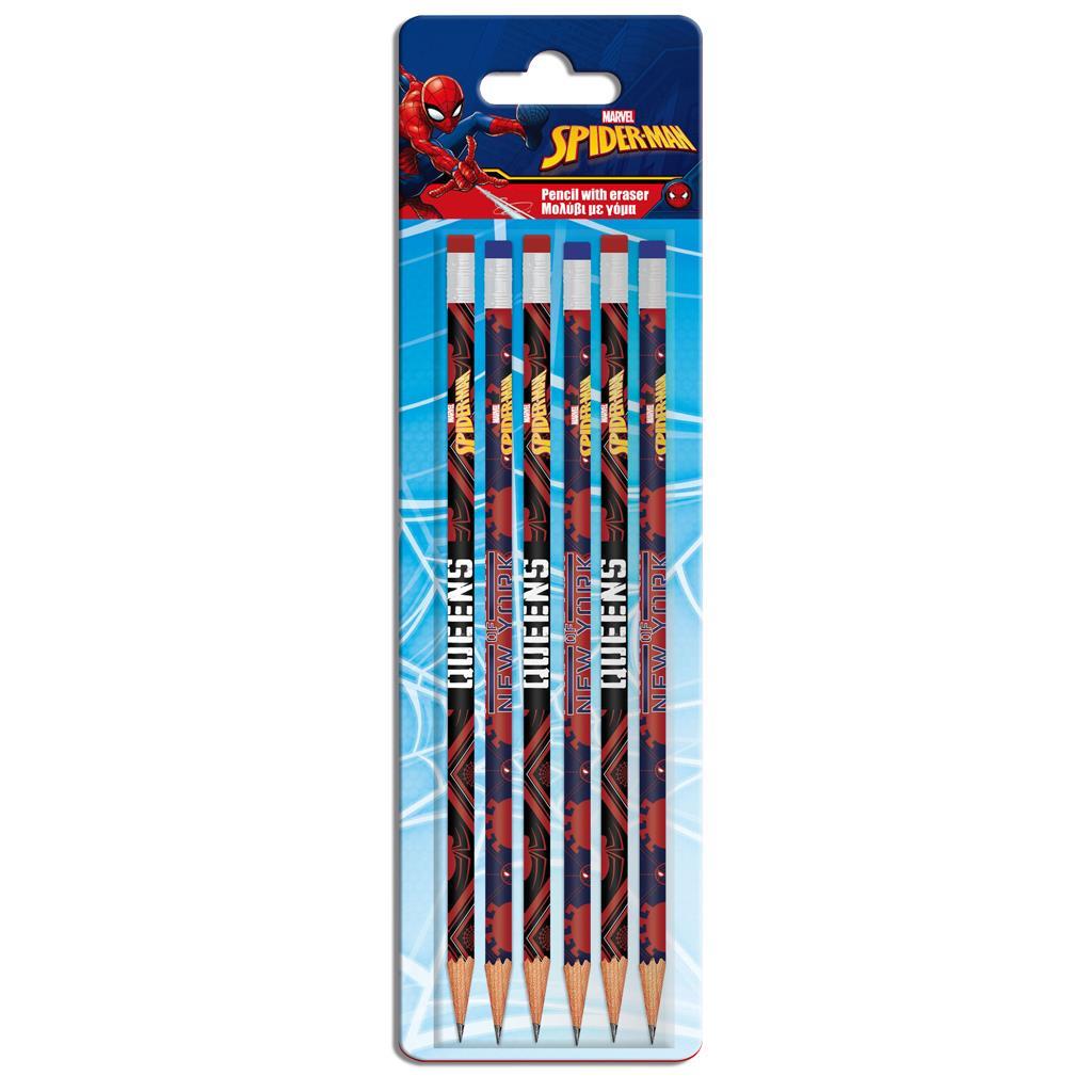 Spiderman Blyertspennor 6 pack