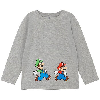 Name it Mini Super Mario Tröja, Grå, Storlek 104