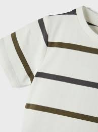 Name it Mini Randig T-shirt, Vit, Storlek 98 - 2